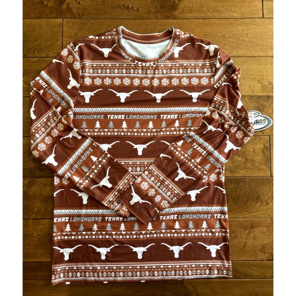 Concepts Sport Other - Concepts Sport Texas Longhorns Mens Sz M Burnt Orange Fair Isle Sleepwear Top